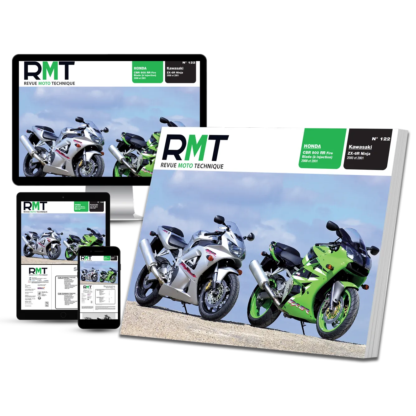 Honda CBR 900 RR Fire Blade injection (2000 - 2001) - Kawasaki ZX-6R Ninja (2000 - 2001) - Revue Technique