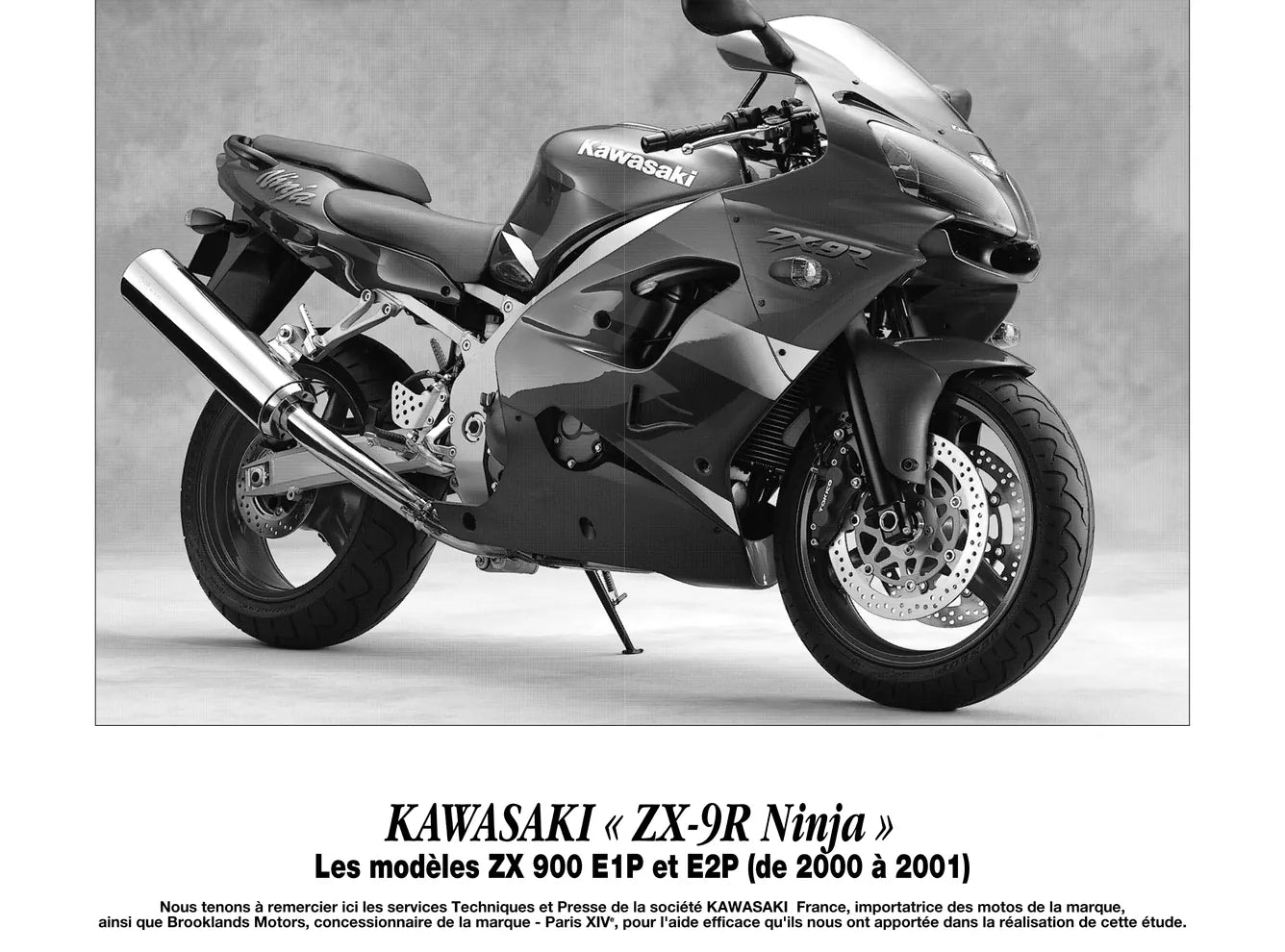 Yamaha TW 125 (1999 - 2001) - Kawasaki ZX-9R Ninja (2000 - 2001) - Revue Technique