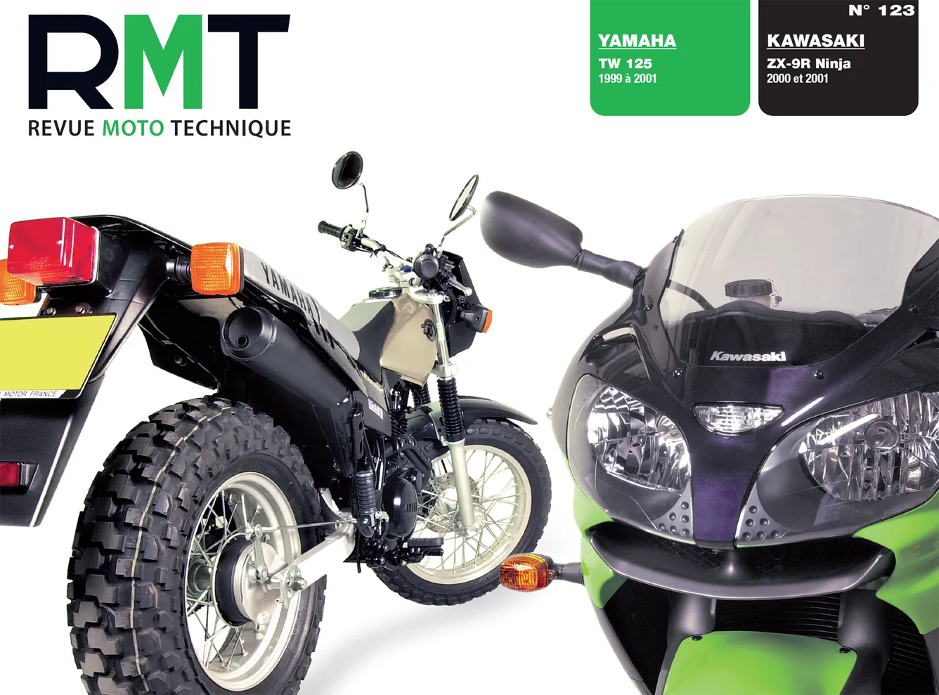 Yamaha TW 125 (1999 - 2001) - Kawasaki ZX-9R Ninja (2000 - 2001) - Revue Technique