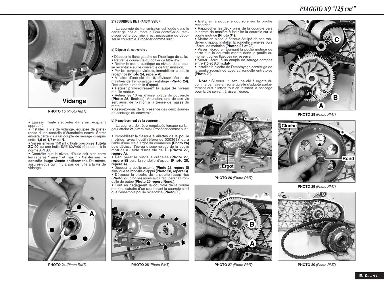 Piaggio 125 X9 (2000 - 2001) - Honda NT650 (1998 - 2001) - Revue Technique