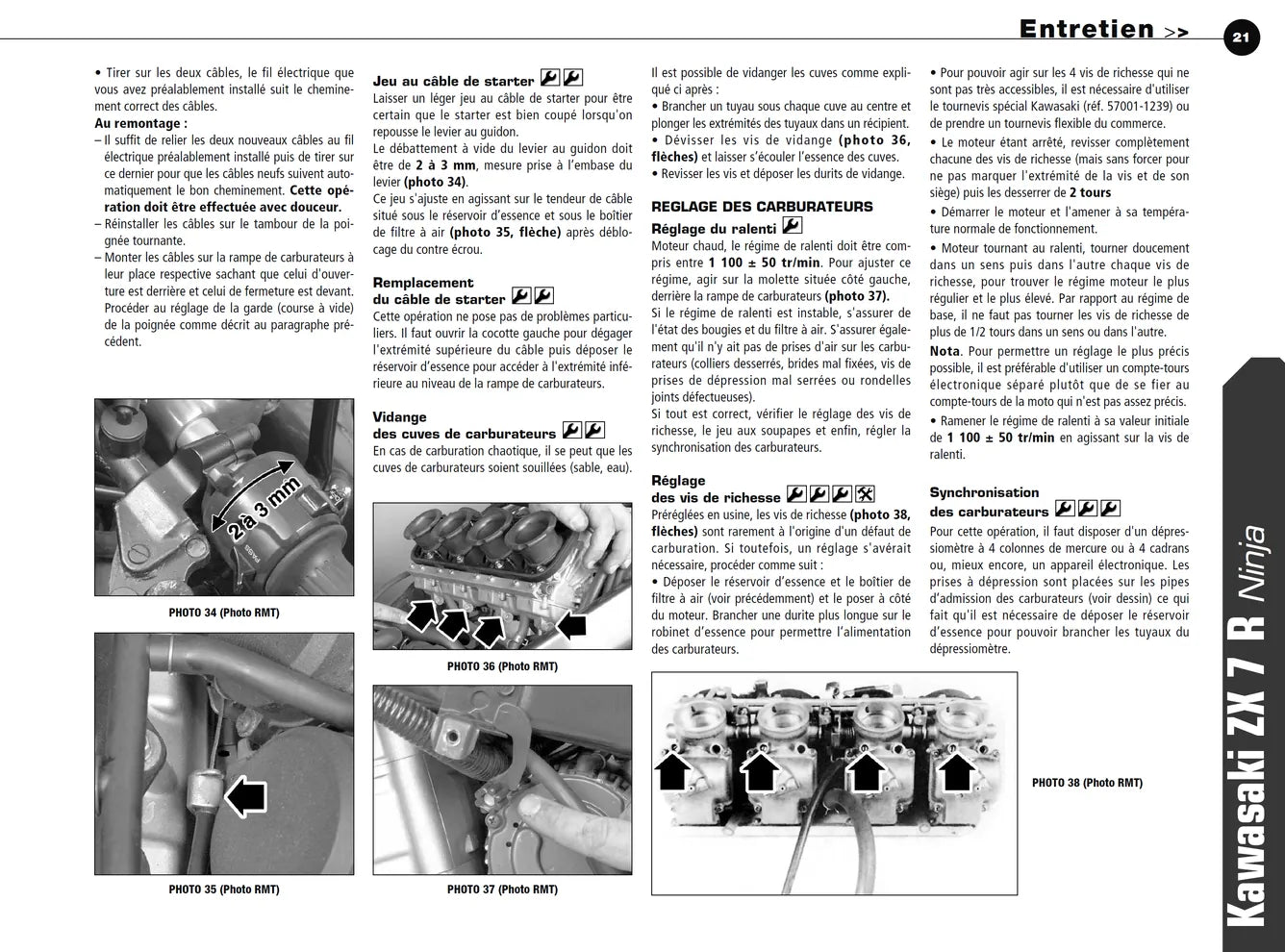 Suzuki GSX-R 1000 (2001 - 2002) - Kawasaki ZX-7R Ninja (1996 - 2002) - Revue Technique