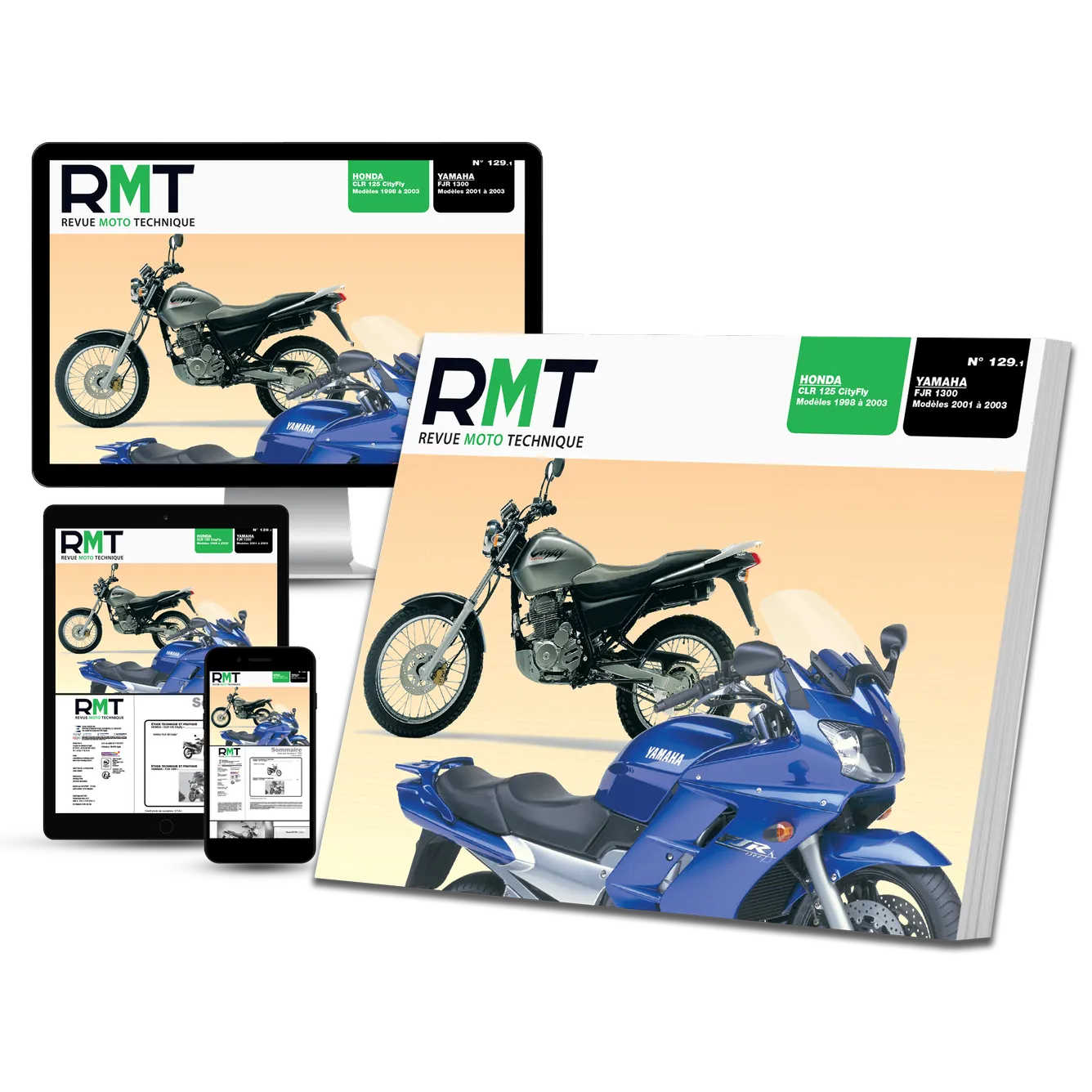 Honda CLR 125 CityFly (1998 - 2003) - Yamaha FJR 1300 N et A (2001 - 2003) - Revue Technique