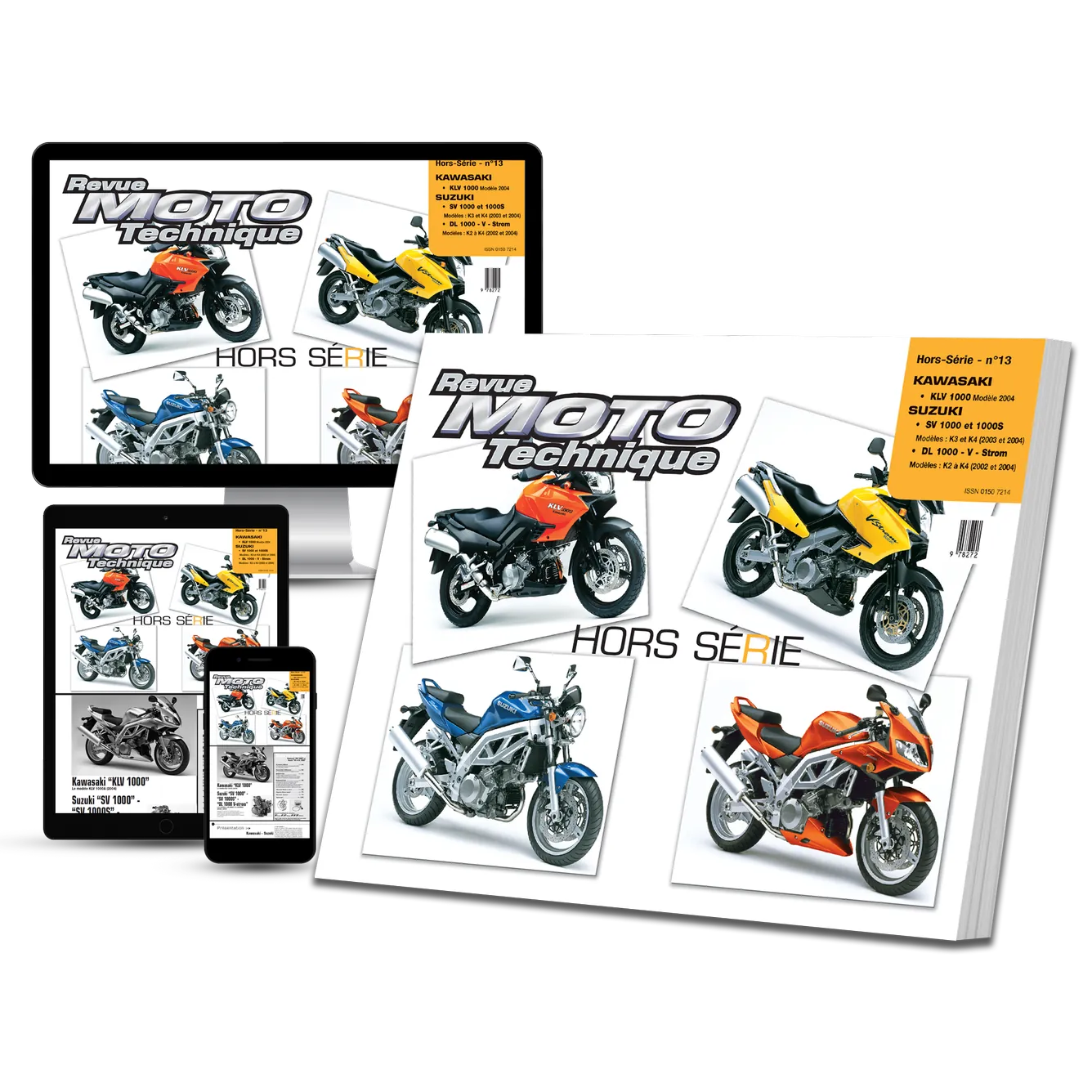 Suzuki SV - DL 1000 (2002 - 2004) - Kawasaki KLV1000 (2004) - Revue Technique