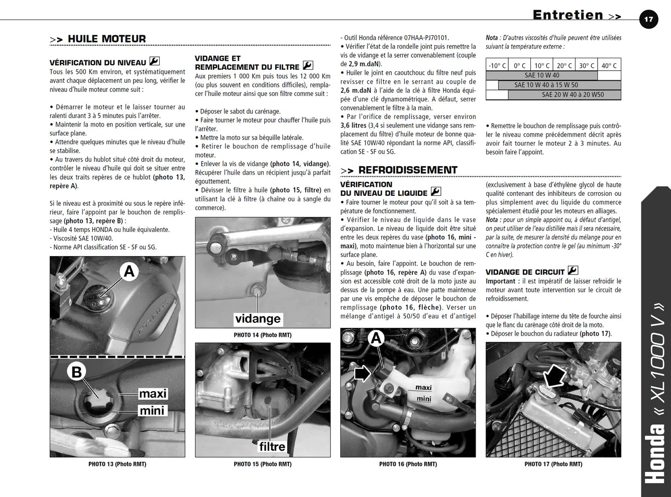 Honda XL 1000 V Varadero (2003 - 2006) - Yamaha XP 500 T-Max (2004 - 2007) - Revue Technique