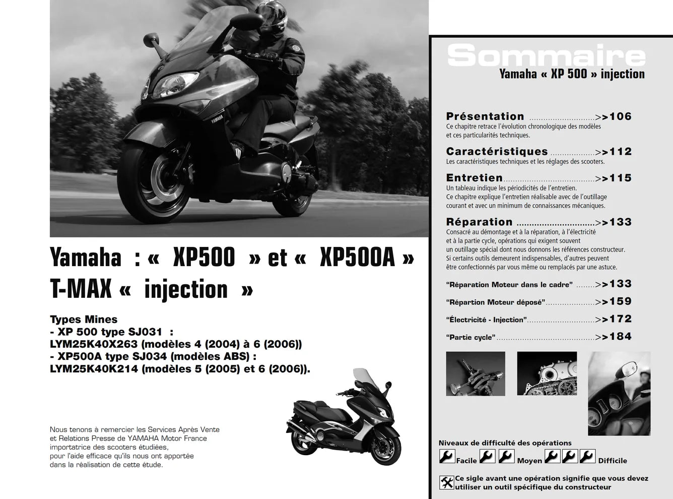 Honda XL 1000 V Varadero (2003 - 2006) - Yamaha XP 500 T-Max (2004 - 2007) - Revue Technique