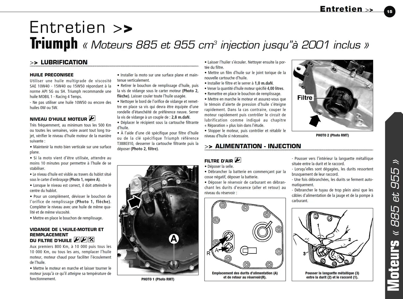Triumph moteurs 3 cylindres (1997 - 2006) - Revue Technique