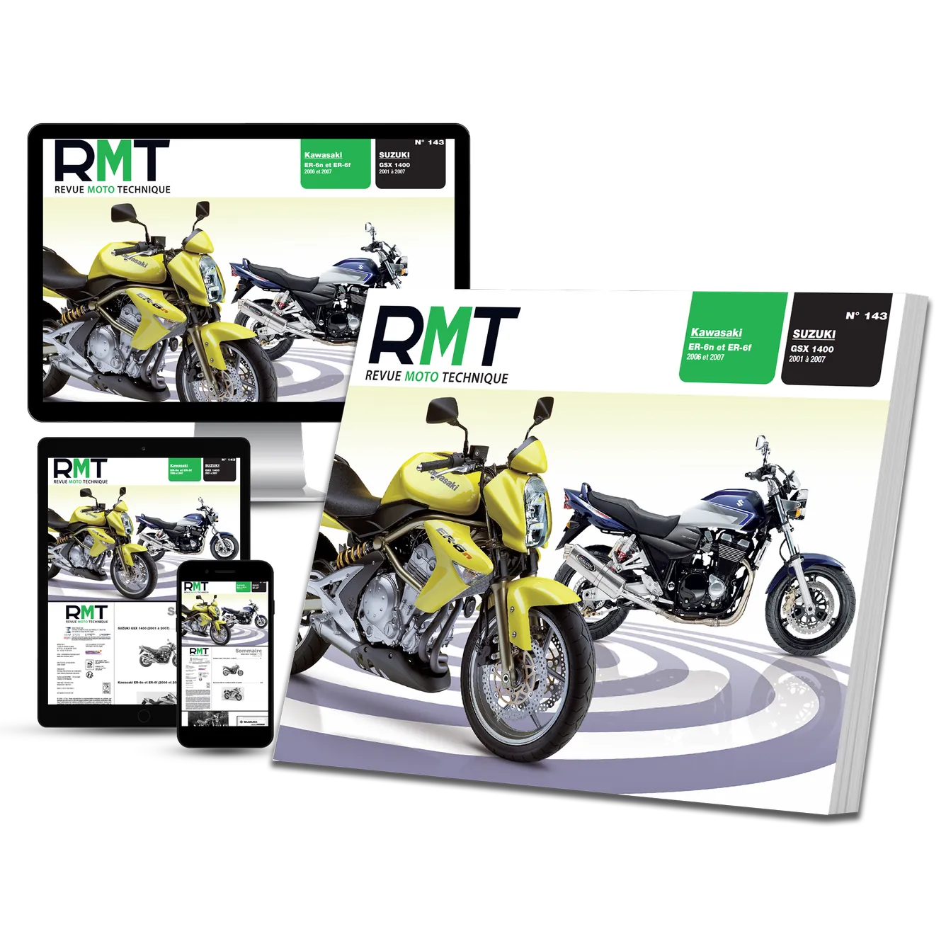 Kawasaki ER-6 n/f (2006 - 2007) - Suzuki GSX 1400 (2001 - 2007) - Revue Technique