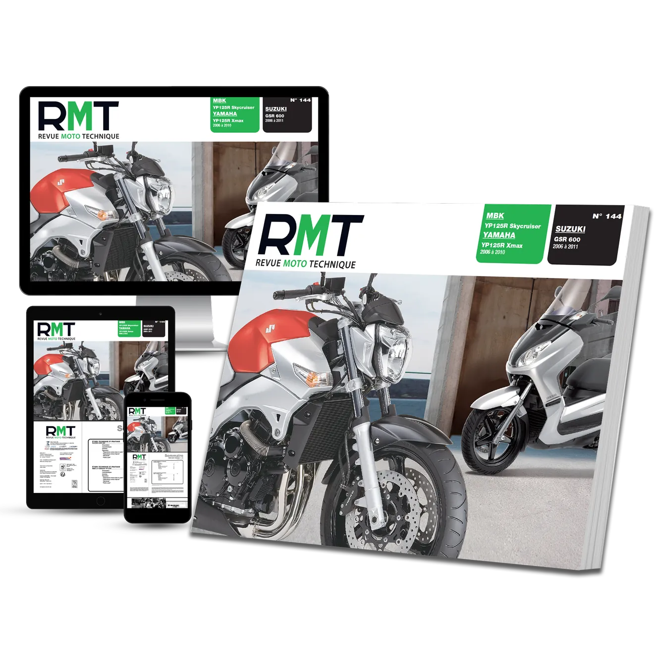 MBK Skycruiser et Yamaha Xmax YP125R (2006 - 2007) - Suzuki GSR 600 (2006 - 2007) - Revue Technique