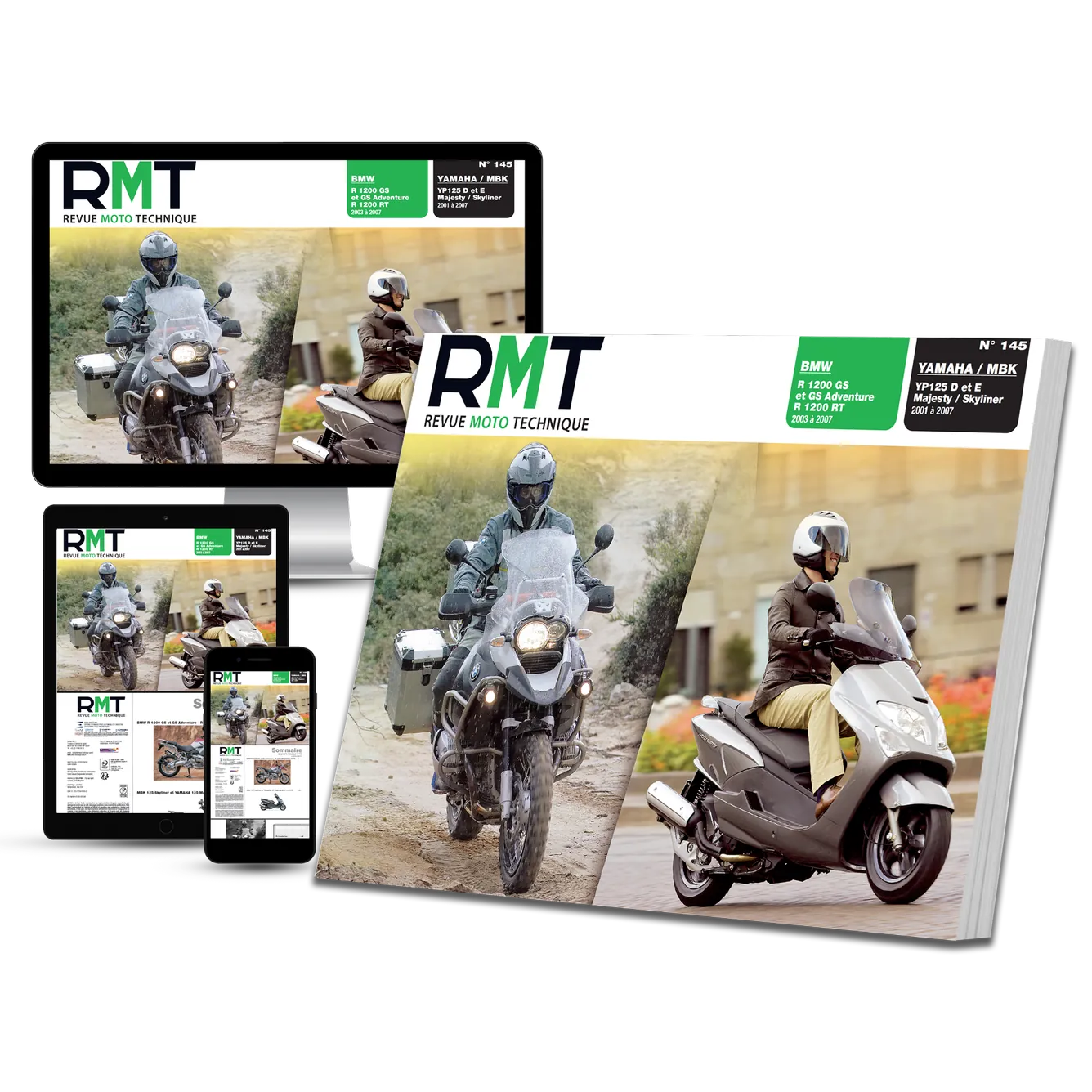 BMW R 1200 GS et RT (2003 - 2007) - Yamaha / MBK YP125 D et E (2001 - 2007) - Revue Technique