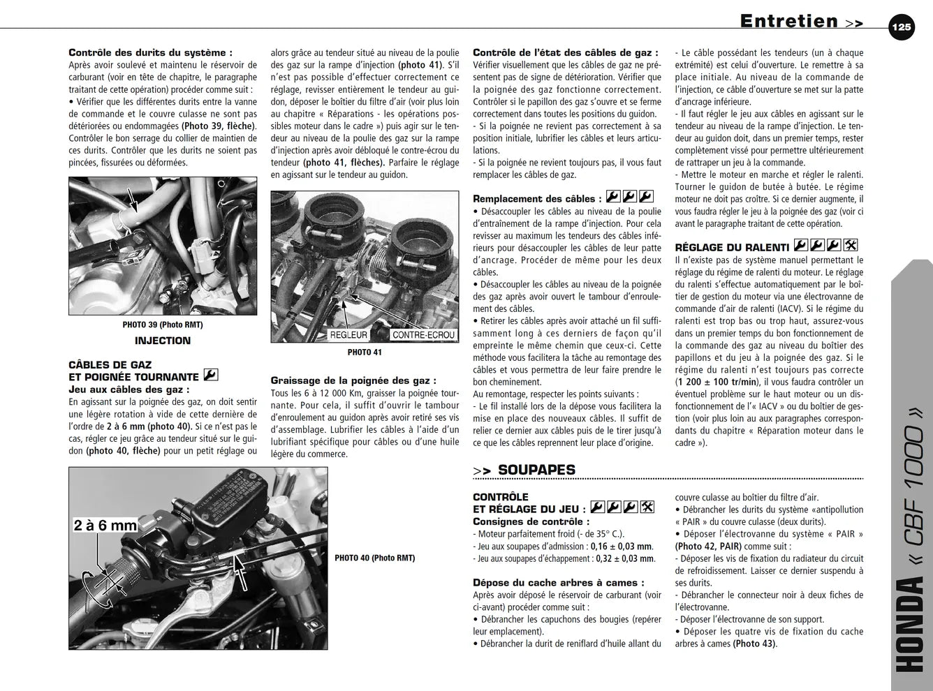 Suzuki Burgman 125 (2007 - 2008) - Honda CBF 1000 (2006 - 2008) - Revue Technique