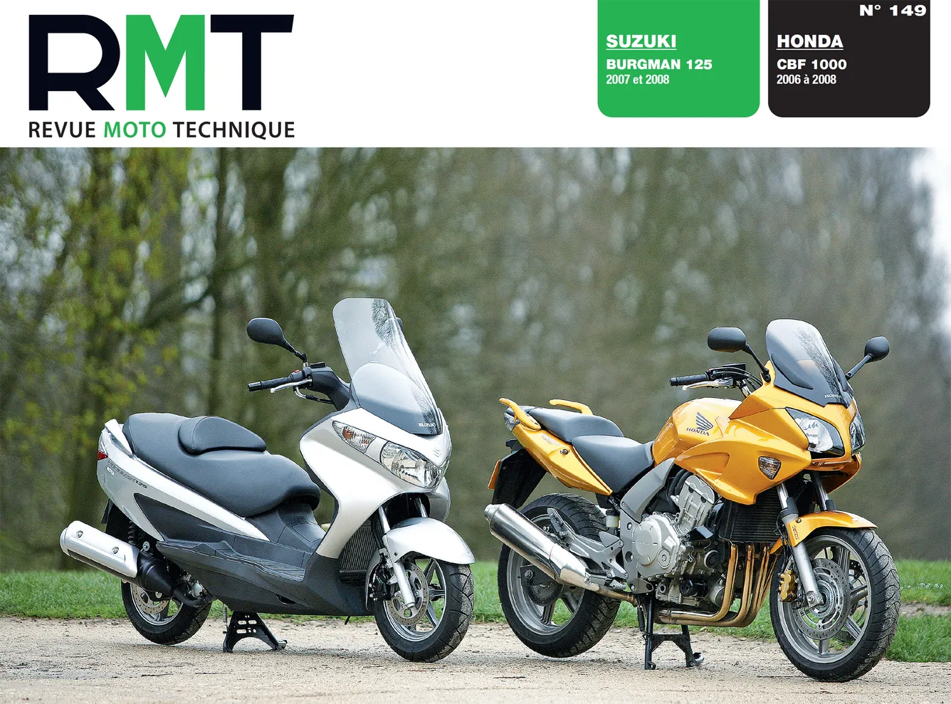 Suzuki Burgman 125 (2007 - 2008) - Honda CBF 1000 (2006 - 2008) - Revue Technique