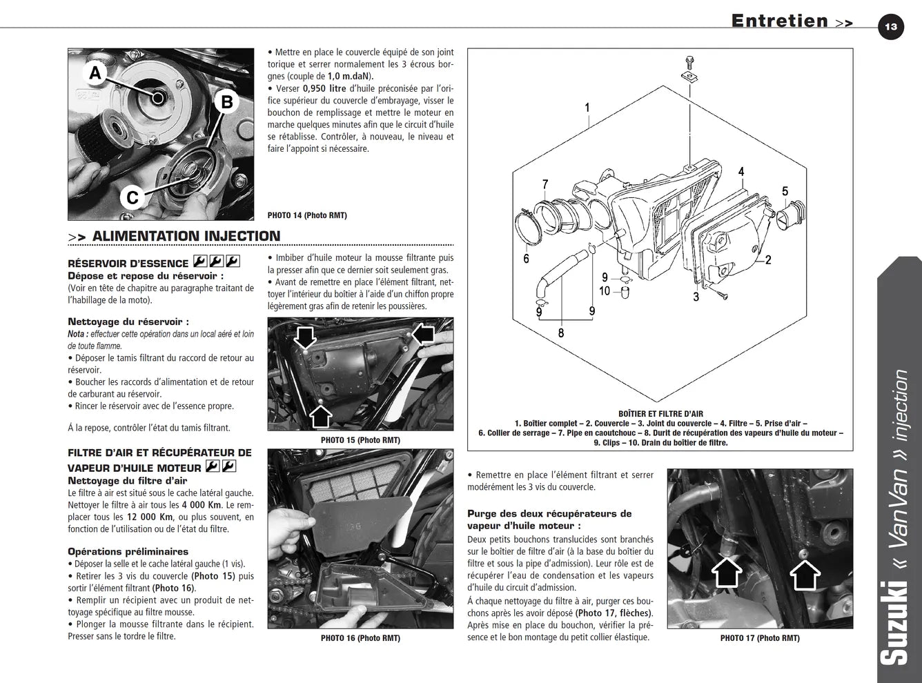 Suzuki RV125 (2007 - 2009) - Yamaha FZ6N / FZ6S (2007 - 2008) - Revue Technique