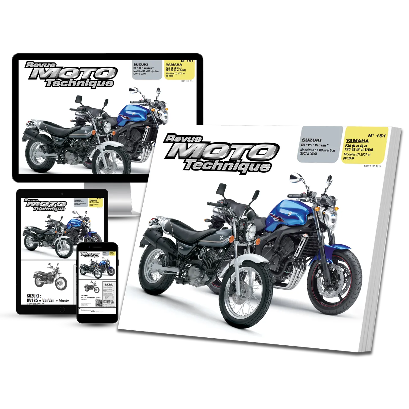 Suzuki RV125 (2007 - 2009) - Yamaha FZ6N / FZ6S (2007 - 2008) - Revue Technique