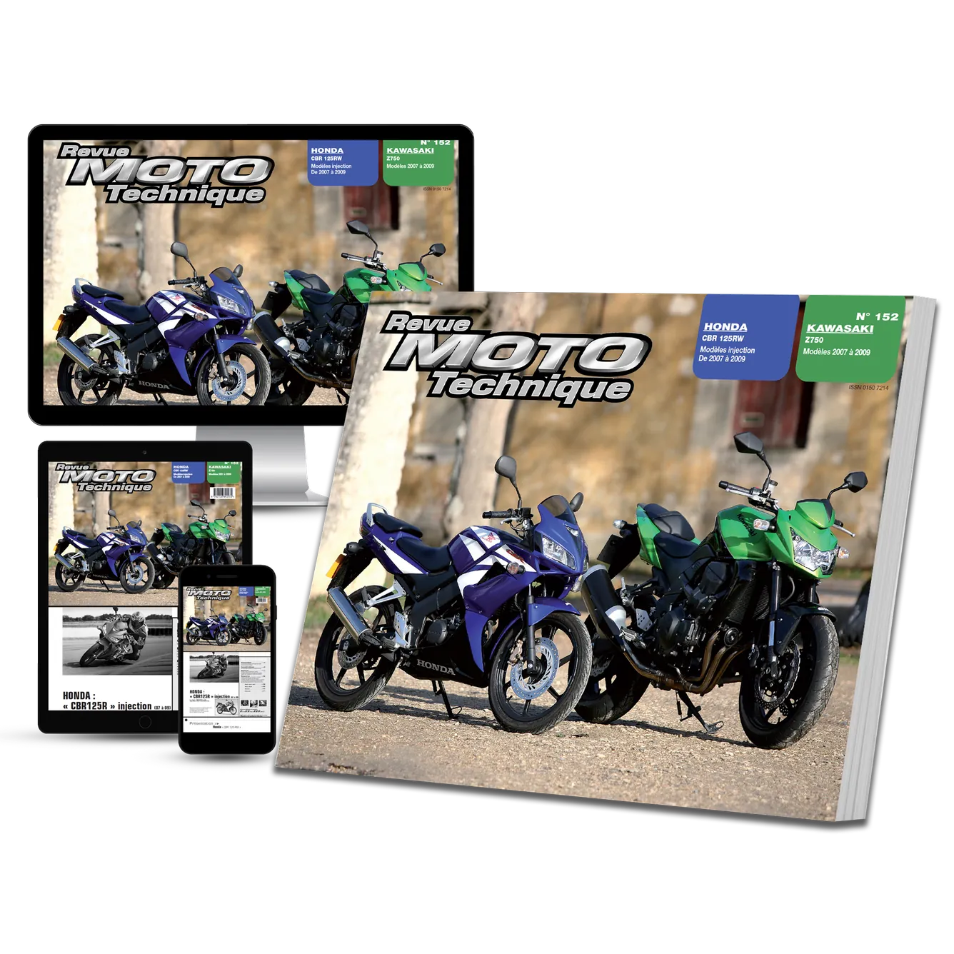 Kawasaki Z 750 (2007 - 2009) - Honda CBR 125 R (2007 - 2009) - Revue Technique