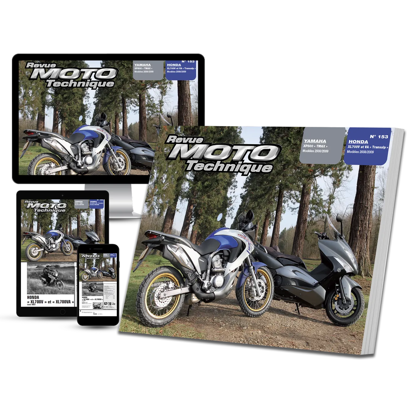 Yamaha XP500 T-Max (2008 - 2009) - Honda XL700V Transalp (2008 - 2009) - Revue Technique