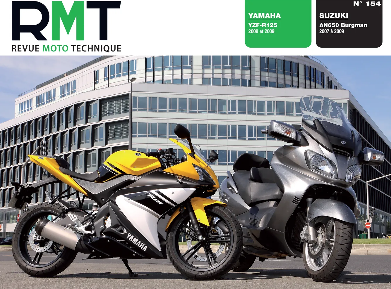 Suzuki Burgman 650 (2007 - 2009) - Yamaha YZF-R125 (2008 - 2009) - Revue Technique