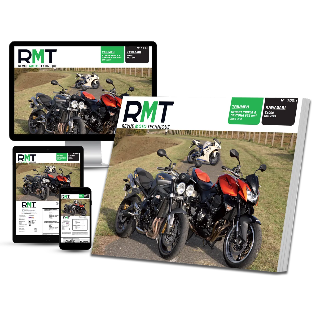 Triumph Street Triple & Daytona 675 (2006 - 2010) - Kawasaki Z1000 (2007 - 2009) - Revue Technique