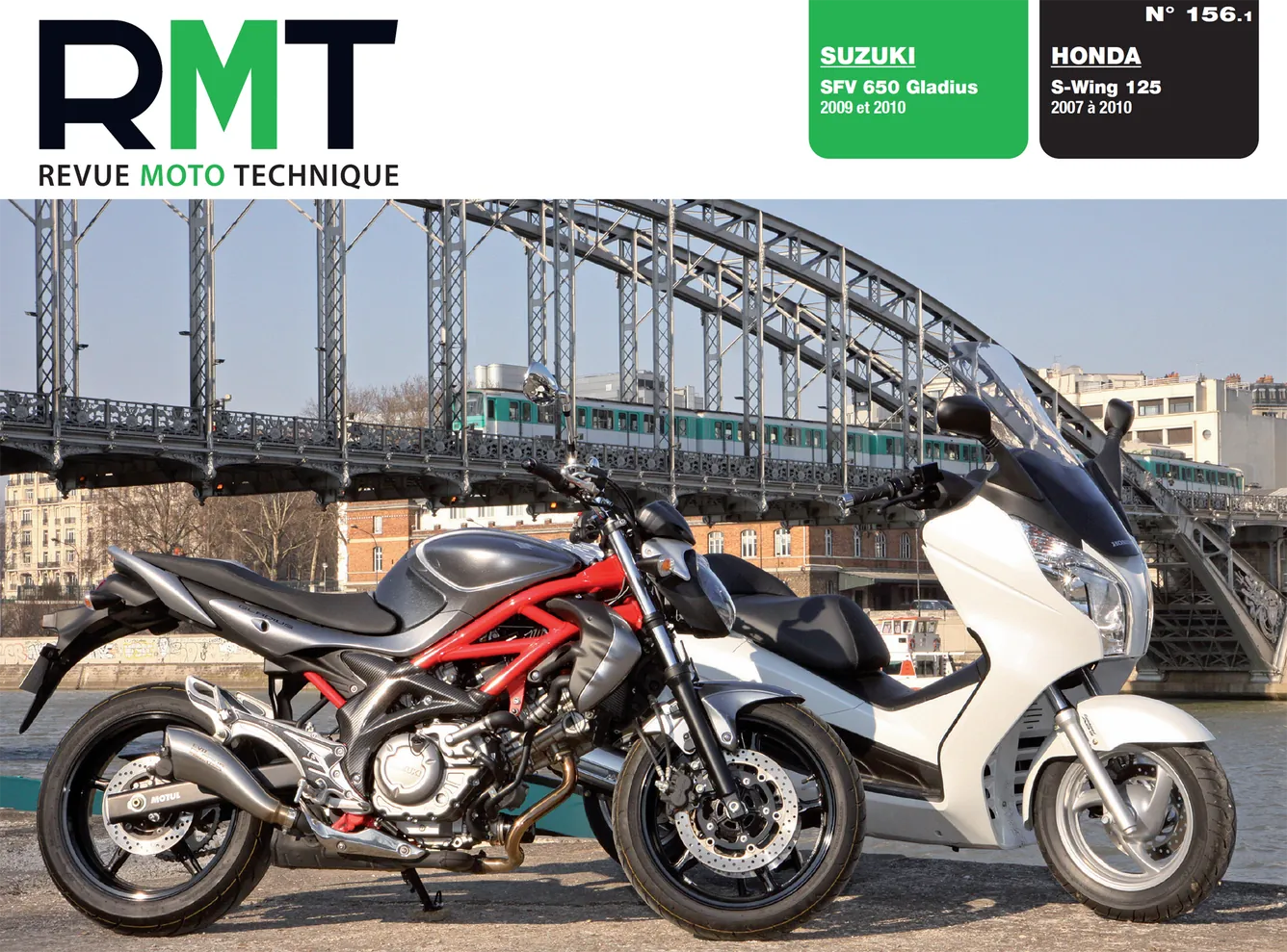 Honda S-Wing 125 (2007 - 2010) - Suzuki SFV 650 Gladius (2009 - 2010) - Revue Technique