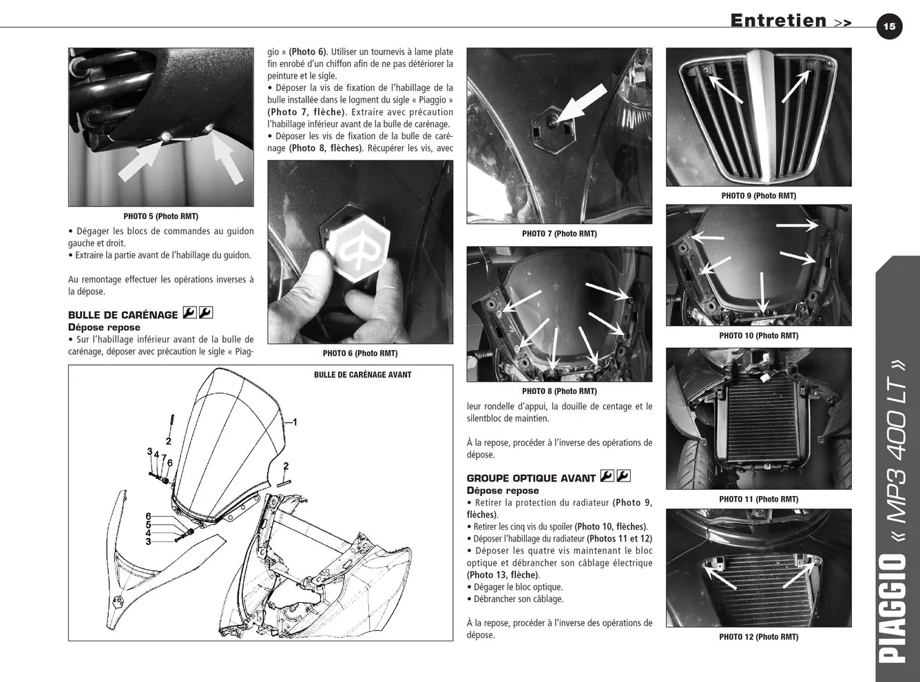 Yamaha XJ6 N et Diversion (2009 - 2010) - Piaggio MP3 400ie LT (2008 - 2010) - Revue Technique