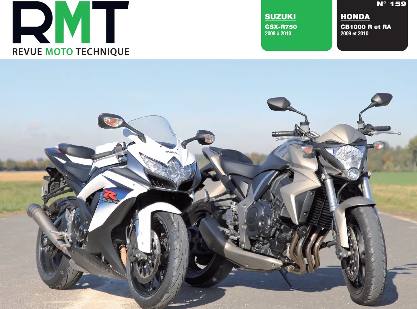 Honda CB 1000 R (2009 - 2010) - Suzuki GSX-R 750 (2008 - 2010) - Revue Technique