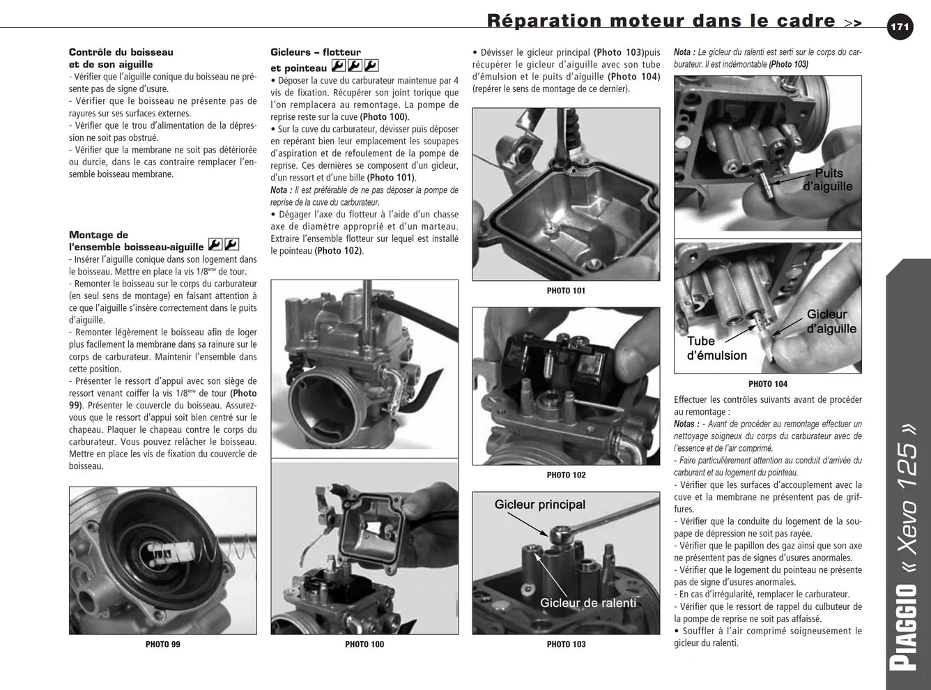 Piaggio XEvo 125 (2007 - 2010) - Suzuki GSX-R 600 (2008 - 2010) - Revue Technique