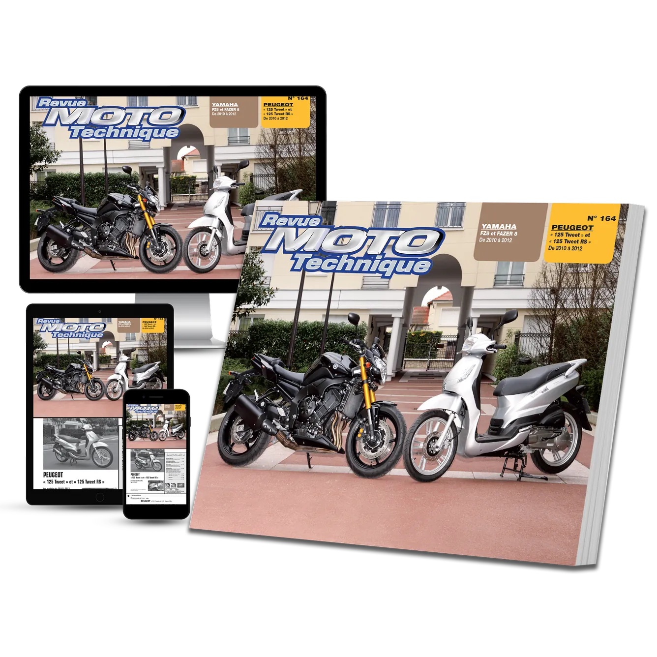 Peugeot 125 Tweet (2010 - 2012) - Yamaha FZ8 (2010 - 2012) - Revue Technique