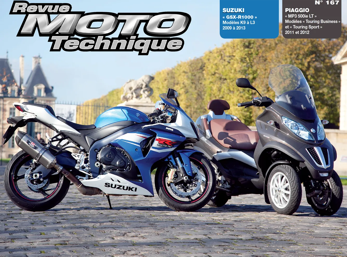 Piaggio MP3 500ie LT (2011 - 2012) - Suzuki GSX-R 1000 (2009 - 2013) - Revue Technique