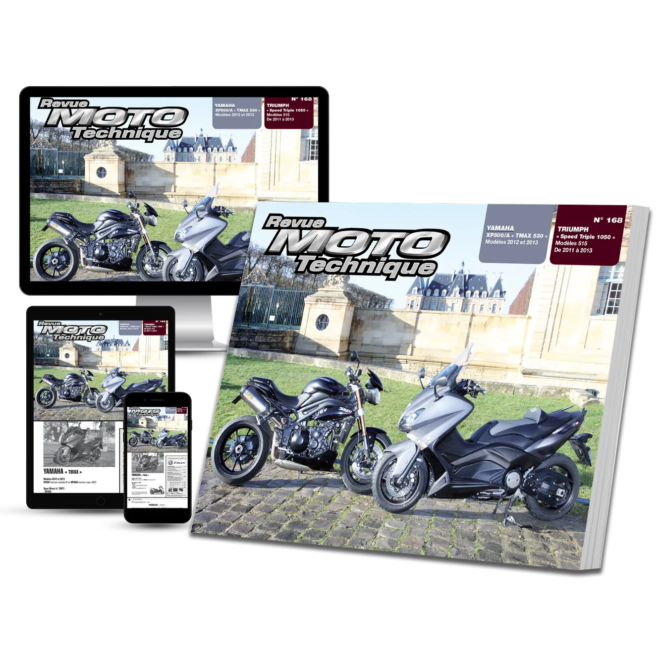 Triumph Speed Triple 1050 (2011 - 2013) - Yamaha XP500 T-Max 530 (2012 - 2013) - Revue Technique