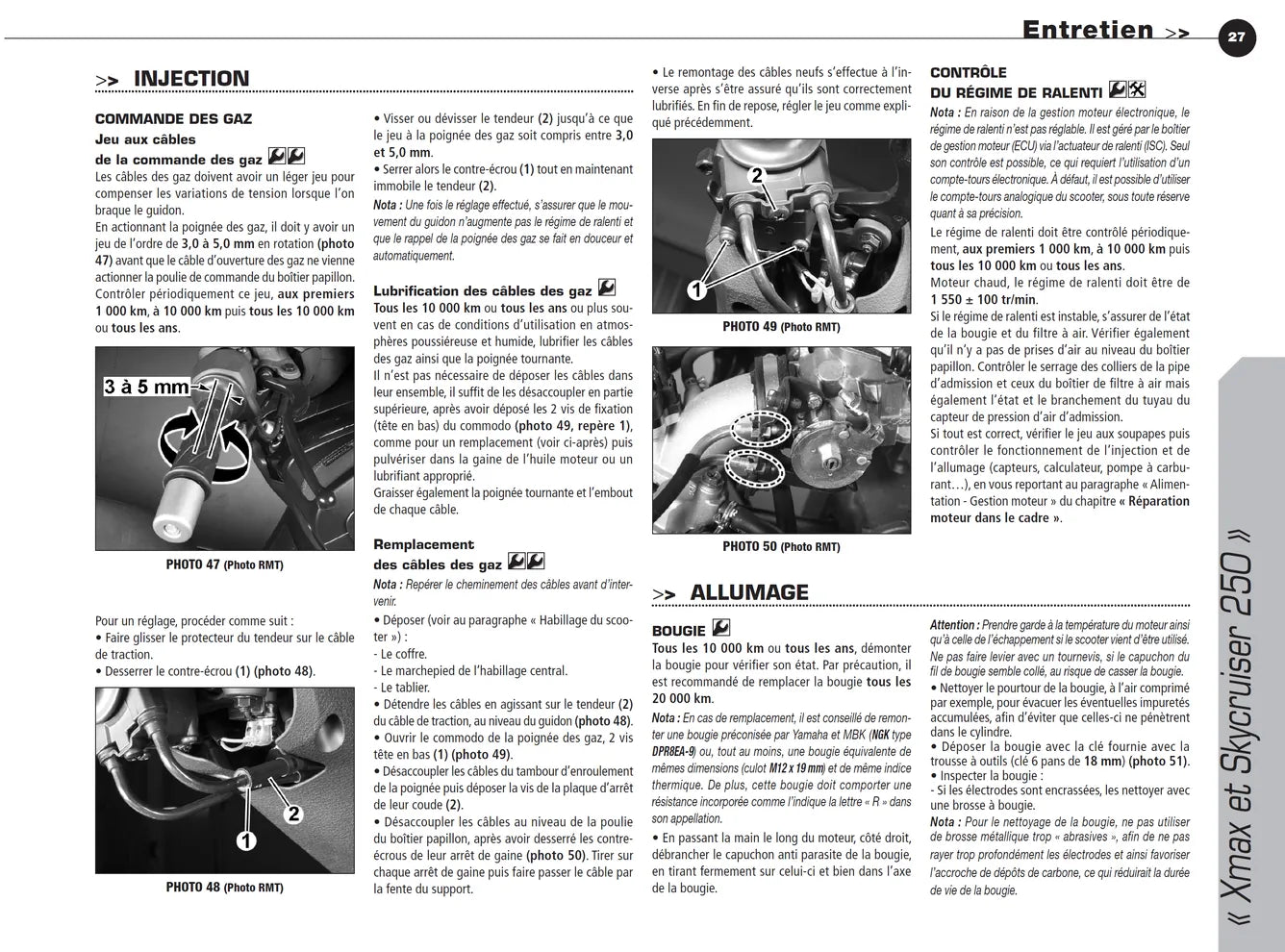 MBK SkyCruiser et Yamaha X-Max 250 (2010 - 2013) - Honda NC 700 S et X (2012 - 2013) - Revue Technique