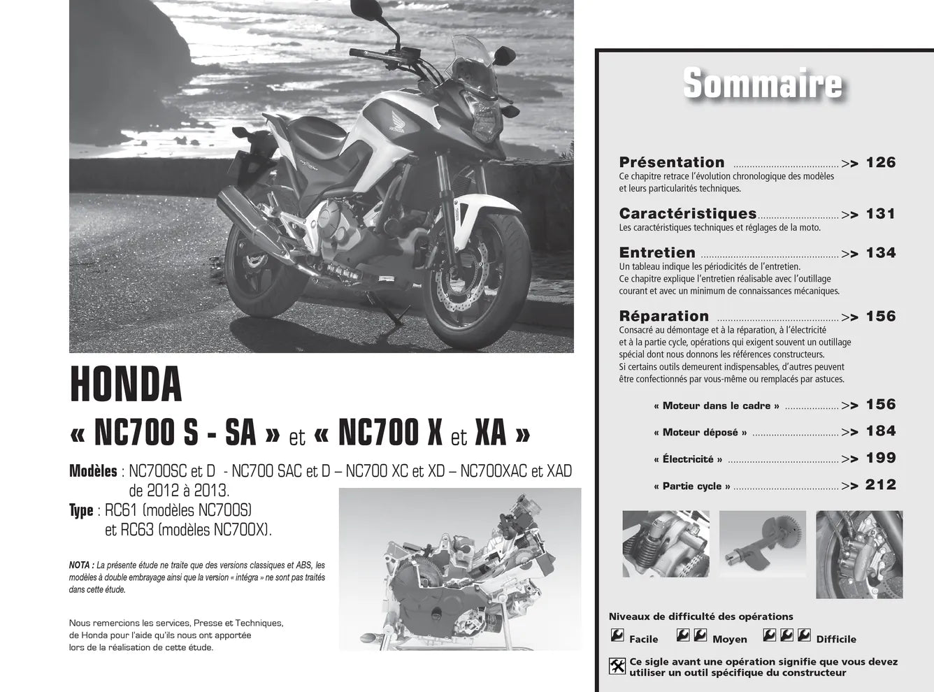 MBK SkyCruiser et Yamaha X-Max 250 (2010 - 2013) - Honda NC 700 S et X (2012 - 2013) - Revue Technique
