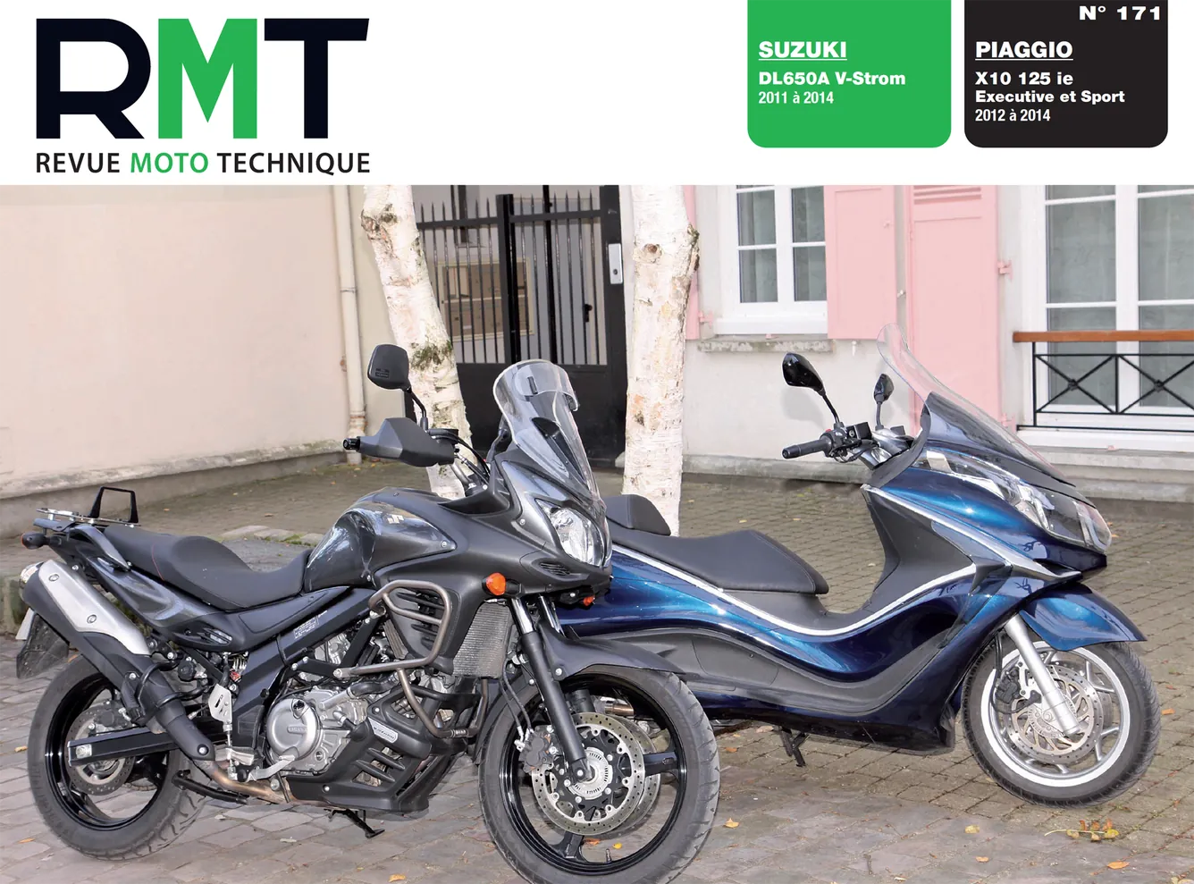 Suzuki DL650A (2011 - 2014) - Piaggio X10 125ie (2012 - 2014) - Revue Technique