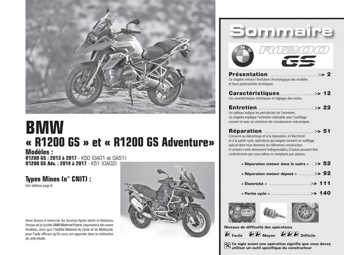 BMW R 1200 GS et GS Adventure (2013 - 2017) - Revue Technique