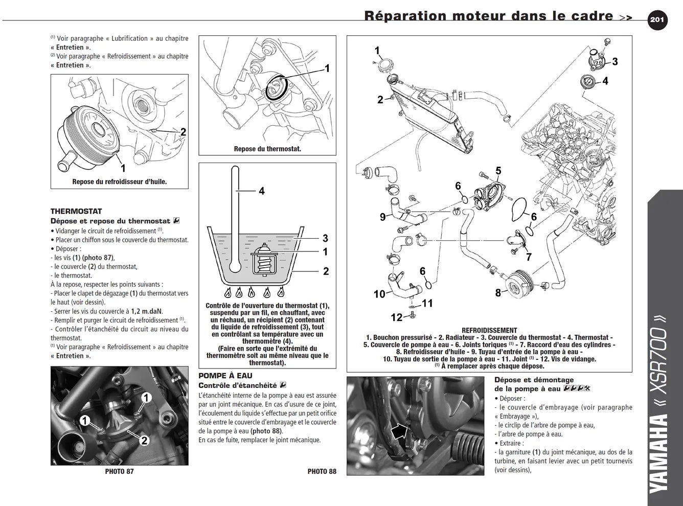 Yamaha XSR 700 (2016 - 2017) - Suzuki SV 650 (2016 - 2017) - Revue Technique