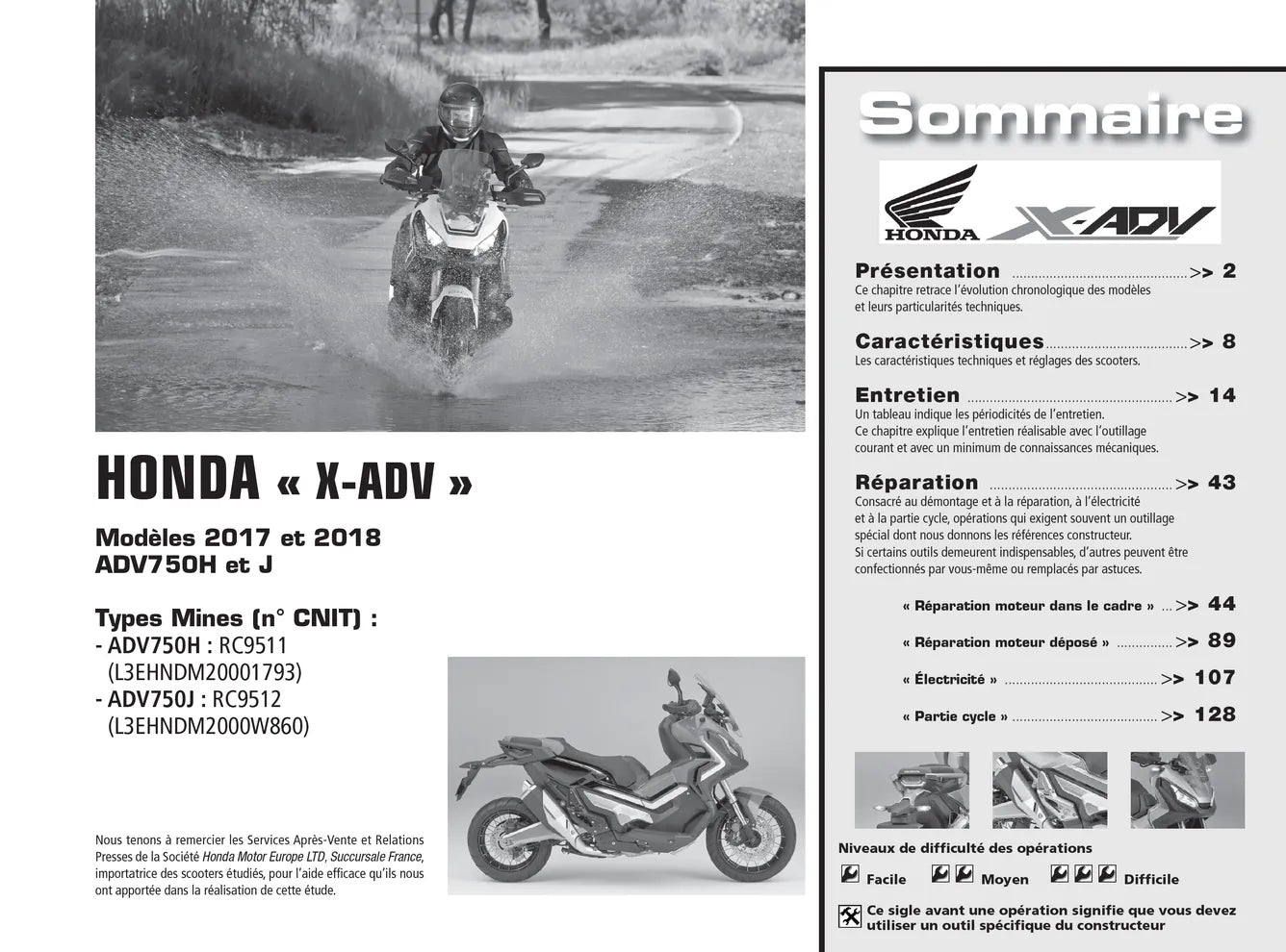 Honda X-ADV 750 (2017 - 2018) - Suzuki GSX-S 750 (2017 - 2018) - Revue Technique