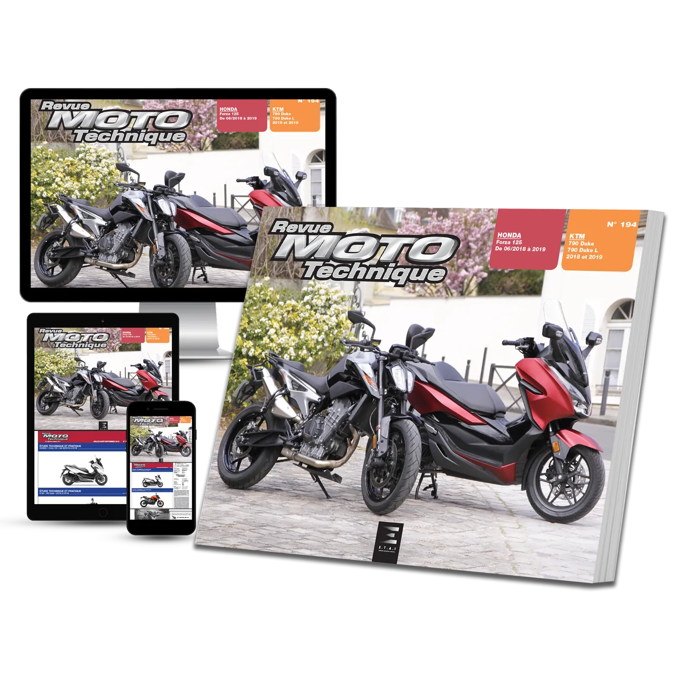 Honda Forza 125 (2018 - 2019) - KTM 790 Duke (2018 - 2019) - Revue Technique