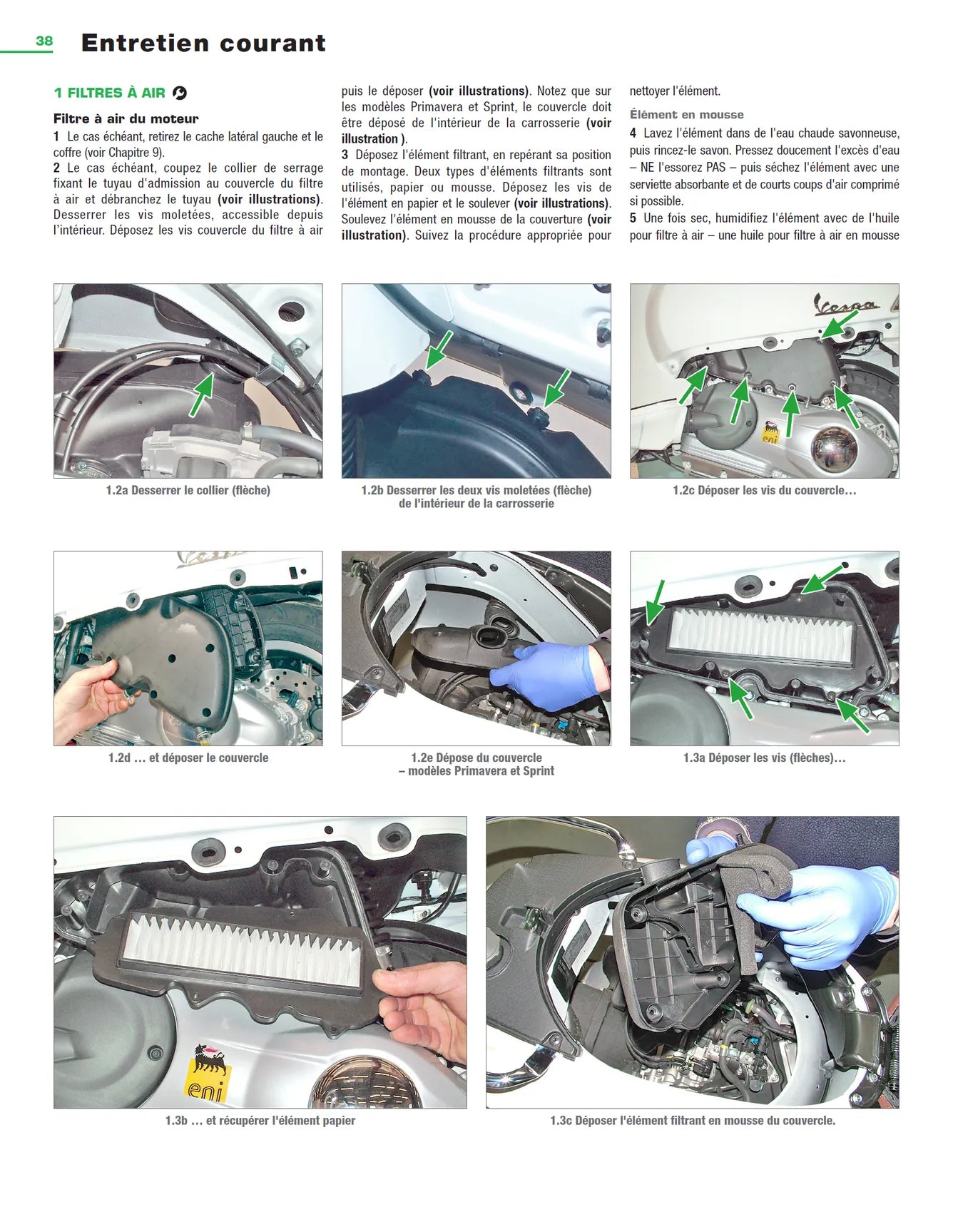 Vespa GTS, GTV, GT, LX, LXV, S, Primavera et Sprint (2005 - 2018) - Revue Technique