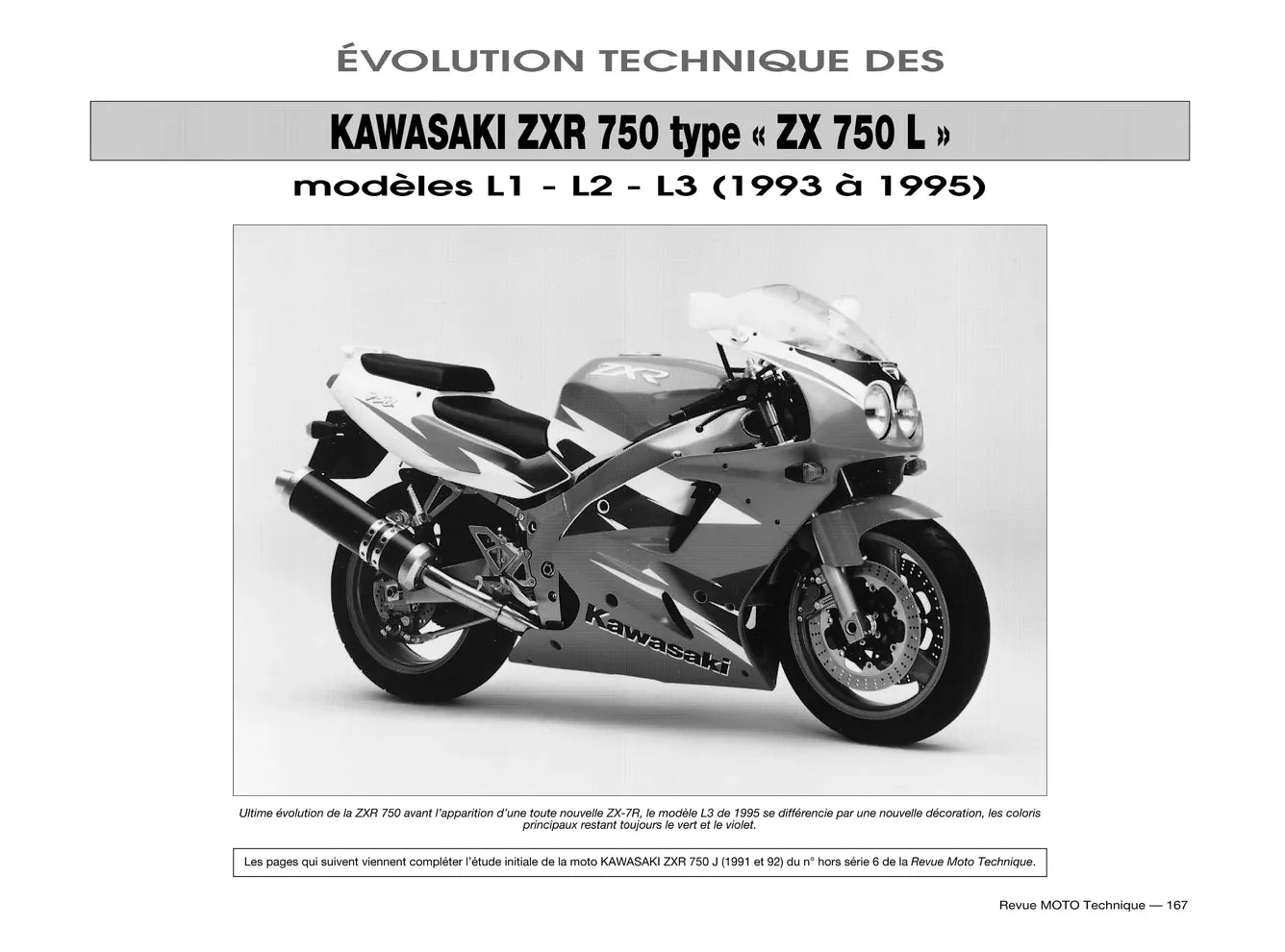 Kawasaki ZXR 750 (1989 - 1995) - Revue Technique