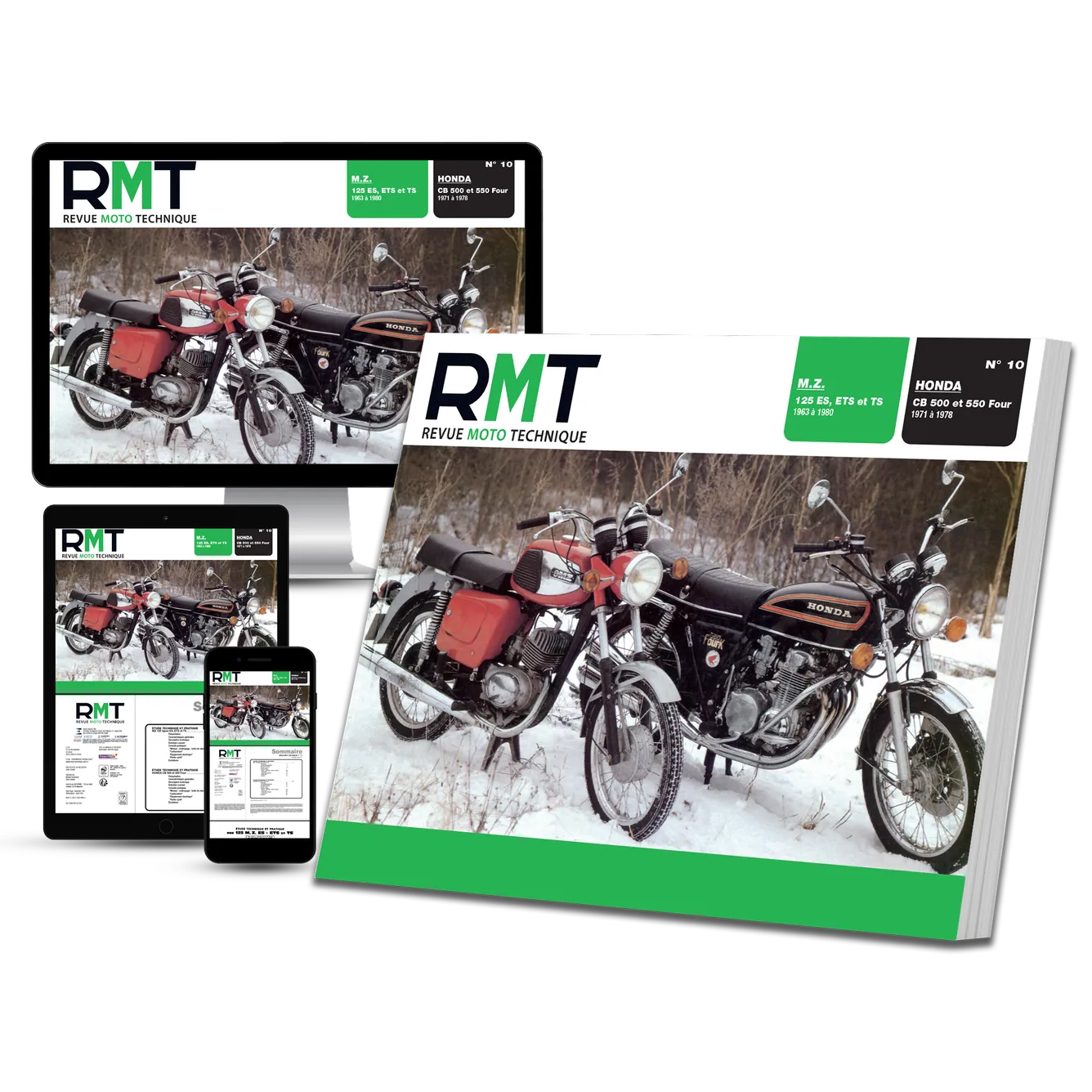 Honda CB 500 et 550 Four (1971 - 1978) - MZ 125 types ES, ETS et TS (1963 - 1980) - Revue Technique