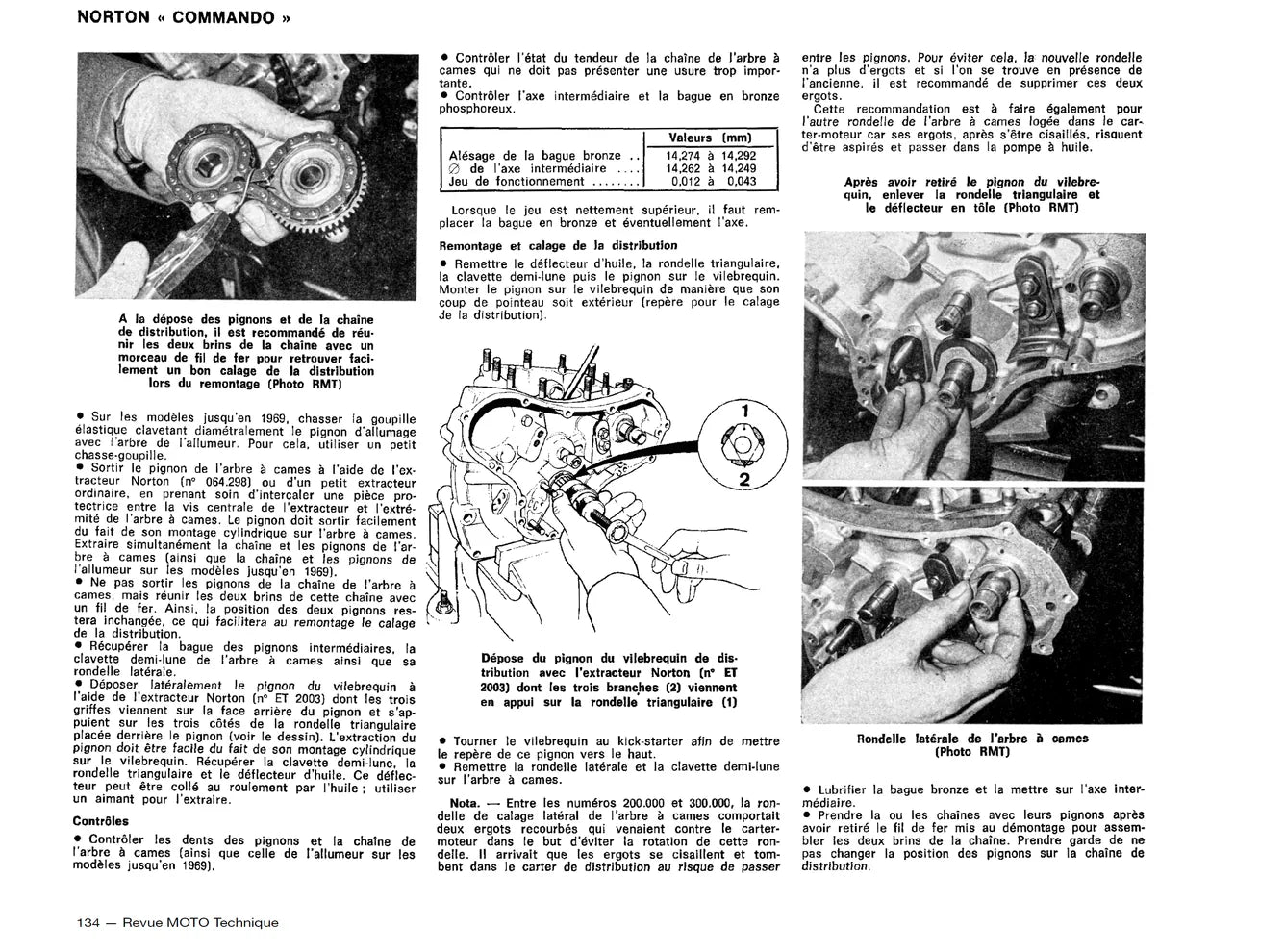 Honda CB 350 FOUR et CB 400 (1973 - 1979) - Norton Commando 750 et 850 (1968 - 1978) - Revue Technique
