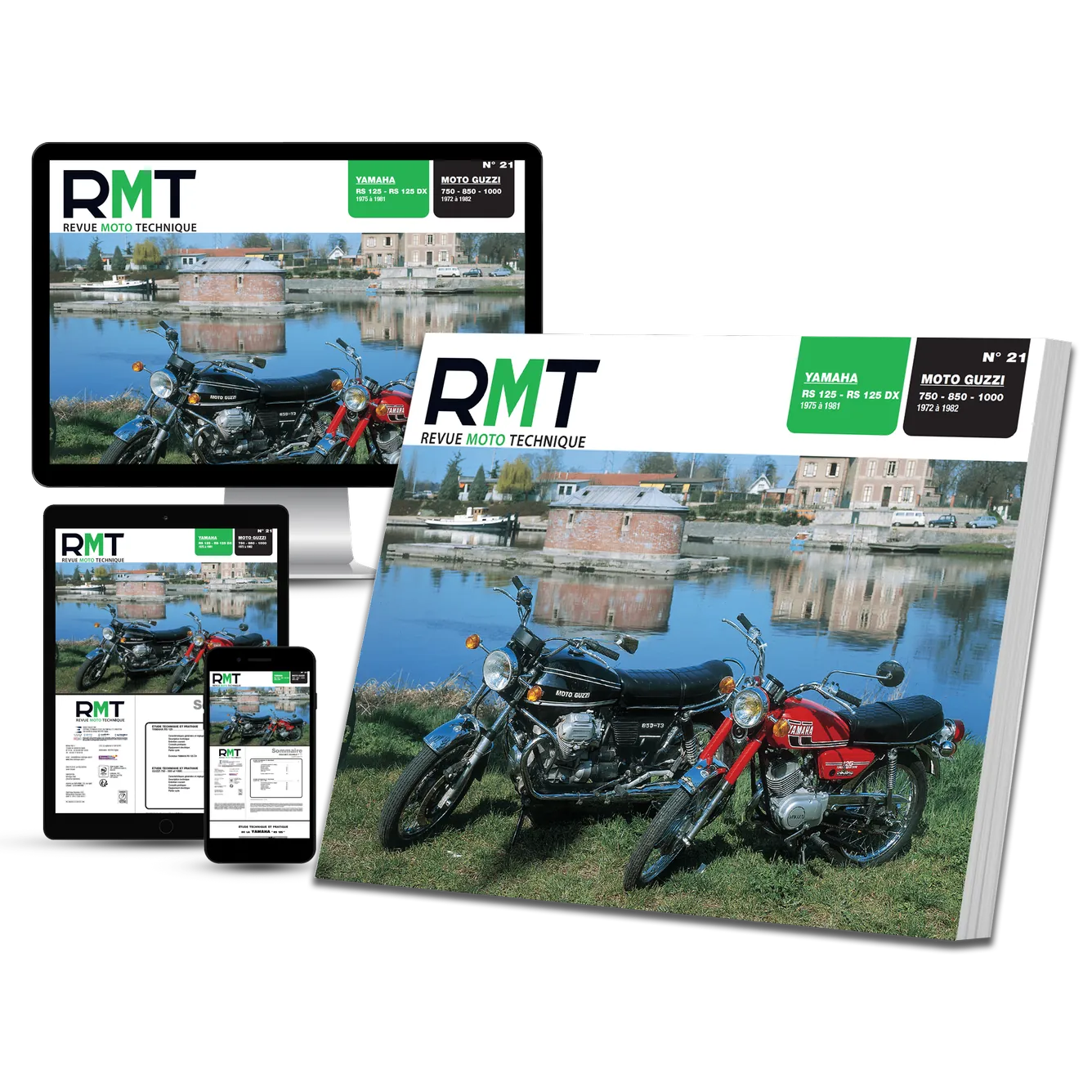 Yamaha RS 125 (1975 - 1981) et Moto Guzzi 750 / 850 / 1000 (1972 - 1982) - Revue Technique