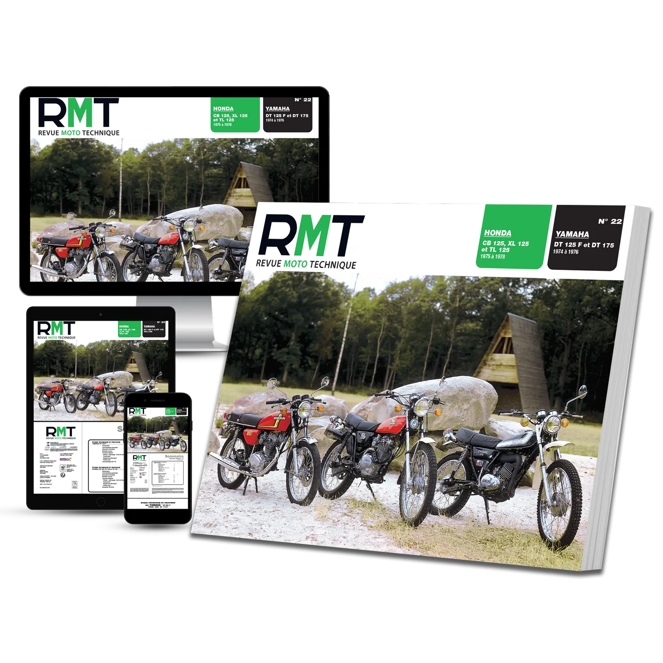 Honda 125 CB / XL / TL (1975 - 1978) - Yamaha DT 125 F - DT 175 (1974 - 1976) - Revue Technique