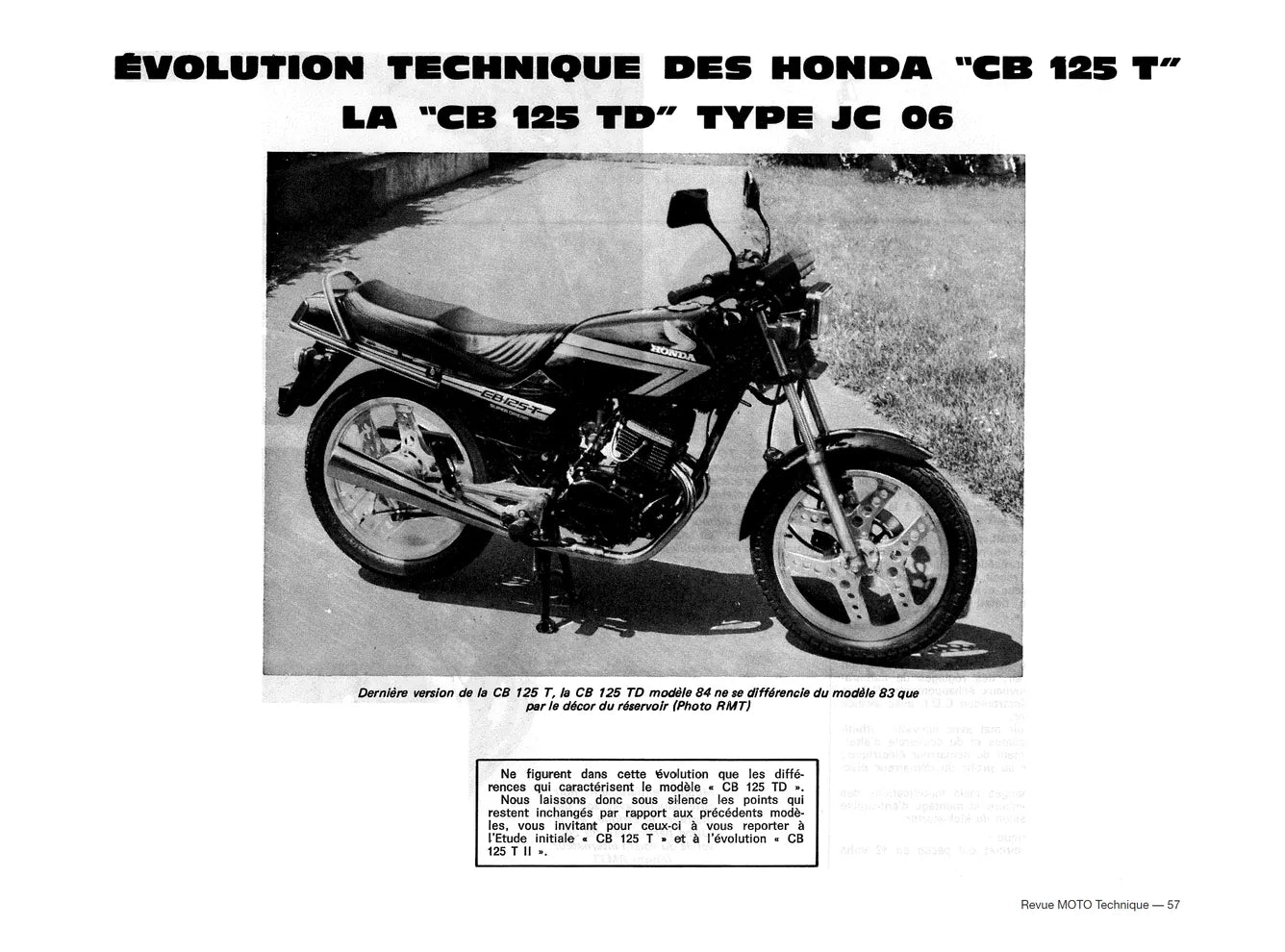 Honda CB 125 T (1977 - 1988) - Bultaco Lobito et Sherpa 125 / 250 / 350 (1973 - 1977)- Revue Technique