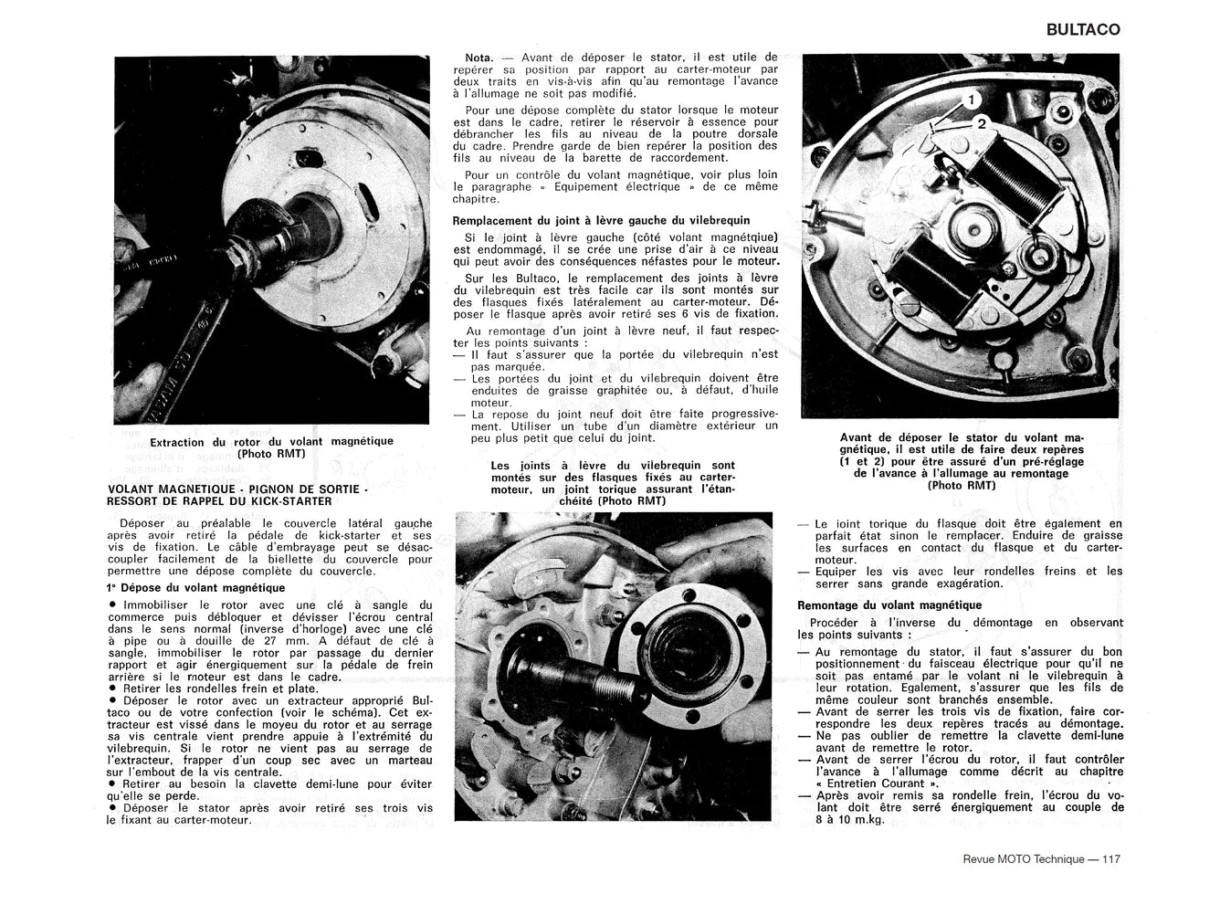 Honda CB 125 T (1977 - 1988) - Bultaco Lobito et Sherpa 125 / 250 / 350 (1973 - 1977)- Revue Technique