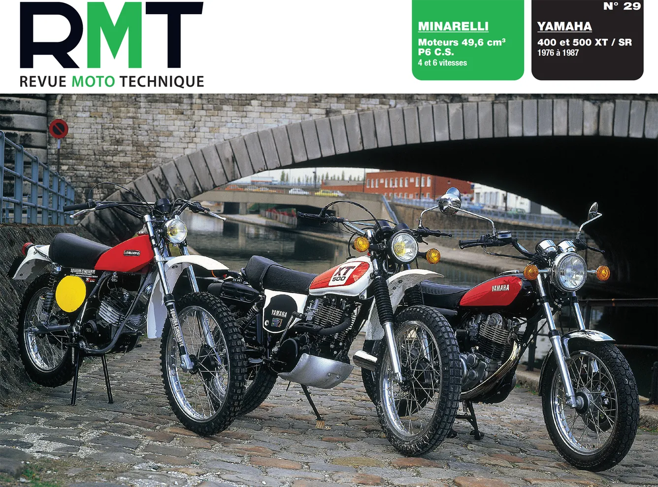 Minarelli moteurs P6 CS (1974) - Casalini Sulky 2 F (1977) - Yamaha 400 et 500 XT / SR (1976 - 1987) - Revue Technique