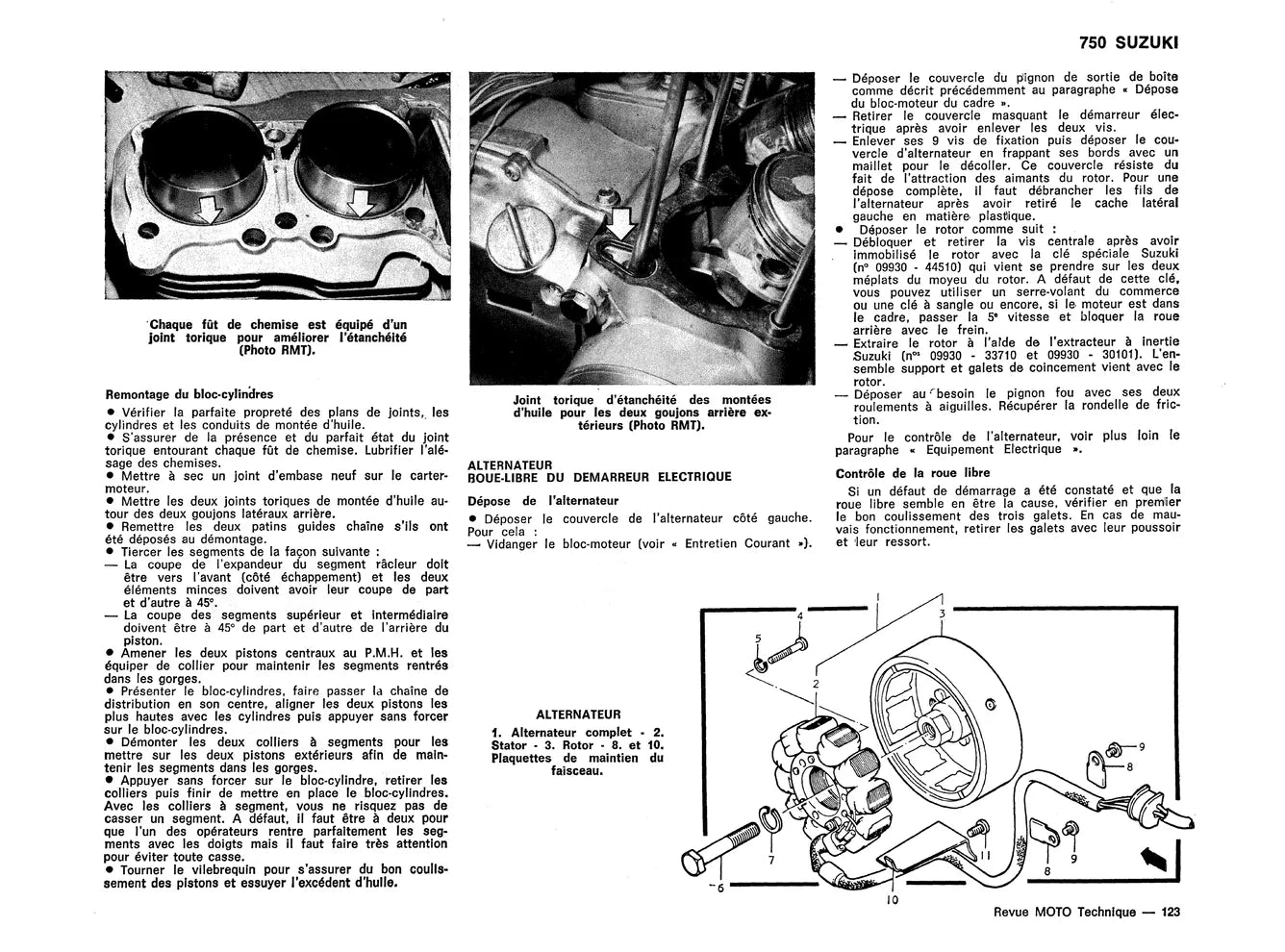 Honda XL / XR 125 (1978 - 1988) - Suzuki GS 750 (1976 - 1980) - Revue Technique