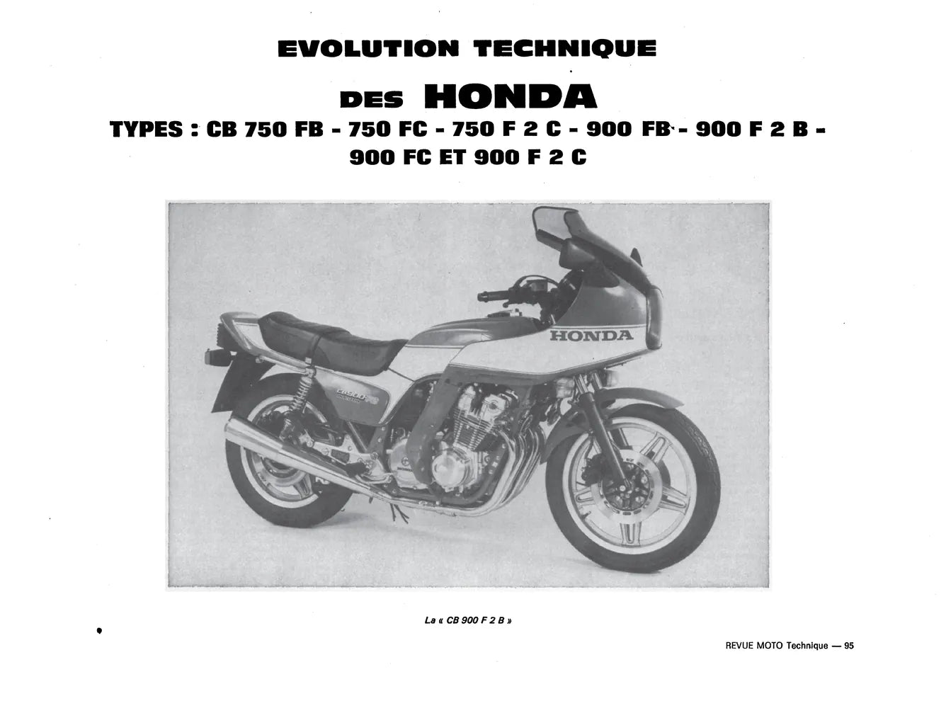 Honda CB 750 / 900 / 1100 (1978 - 1984) - Revue Technique