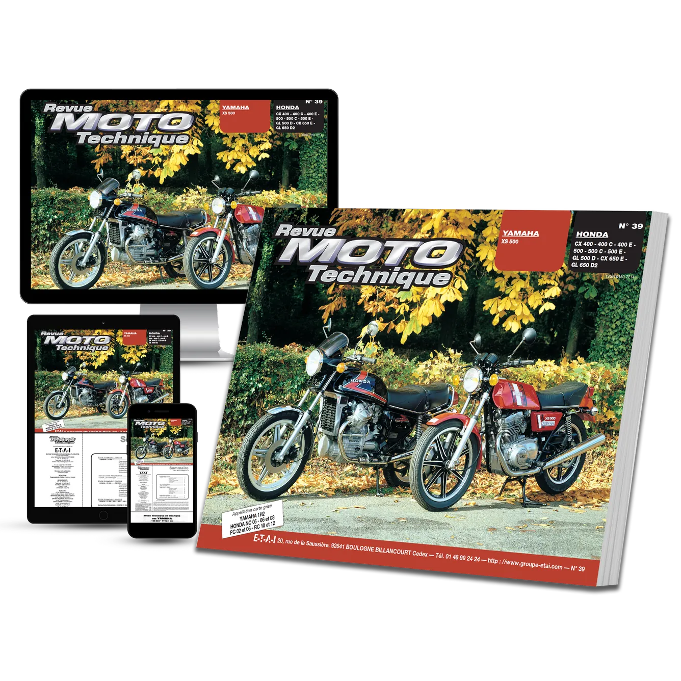 Yamaha XS 500 - Honda CX / GL 400 / 500 / 650 - Revue Technique