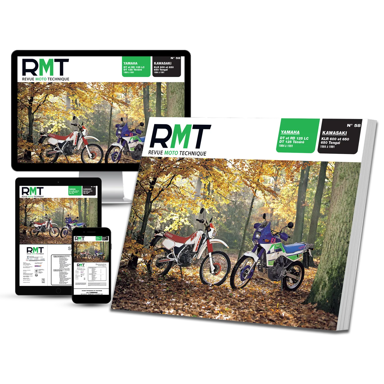 Yamaha DT / RD 125 (1984 - 1991) - Kawasaki KLR 600 / 650 (1984 - 1991) - Revue Technique