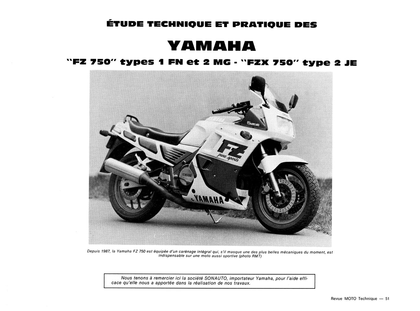 Yamaha FZ et FZX 750 (1985 - 1993) - Honda DAX ST 70 (1970 - 1988) - Revue Technique