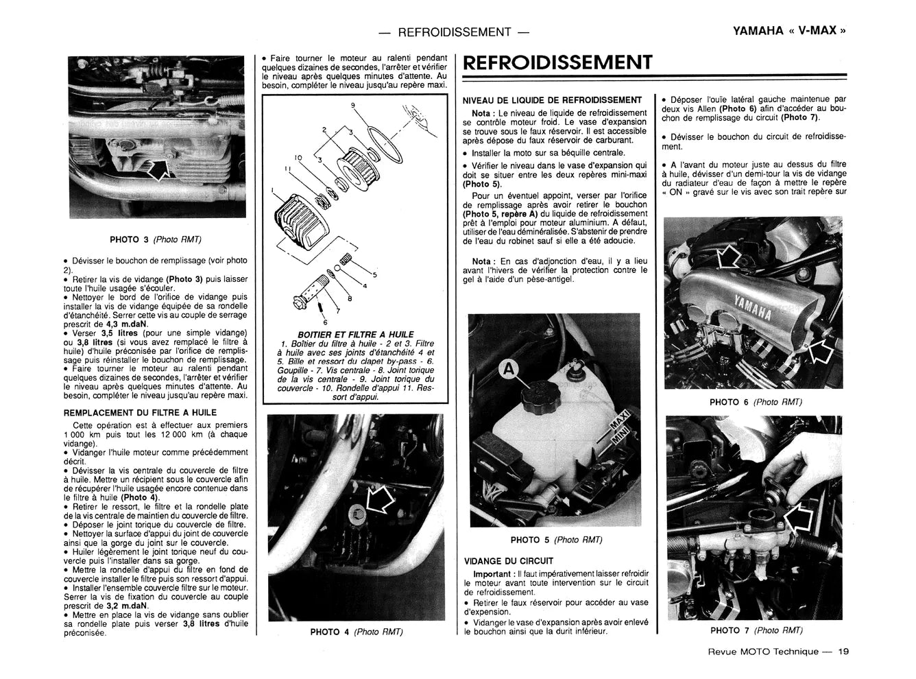 Yamaha VMX 12 V-XVZ 12T-TD Venturi - Revue Technique